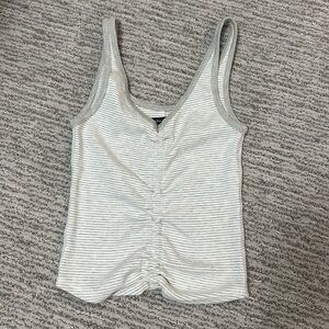 Abercrombie Grey Scrunched Tank Top
